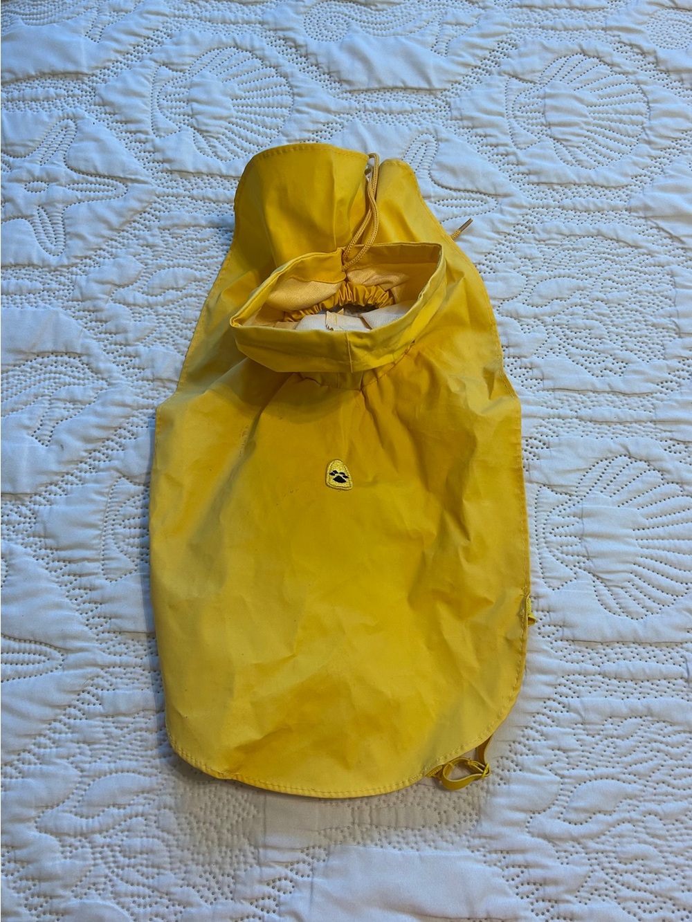 🍀NWT! Yellow Dog Raincoat with Hood - Lightweight Waterproof Pet Jacket